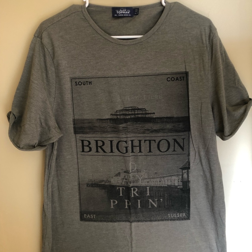 TOPMAN Men’s NWOT ‘Brighton’ T-Shirt. Size L.
